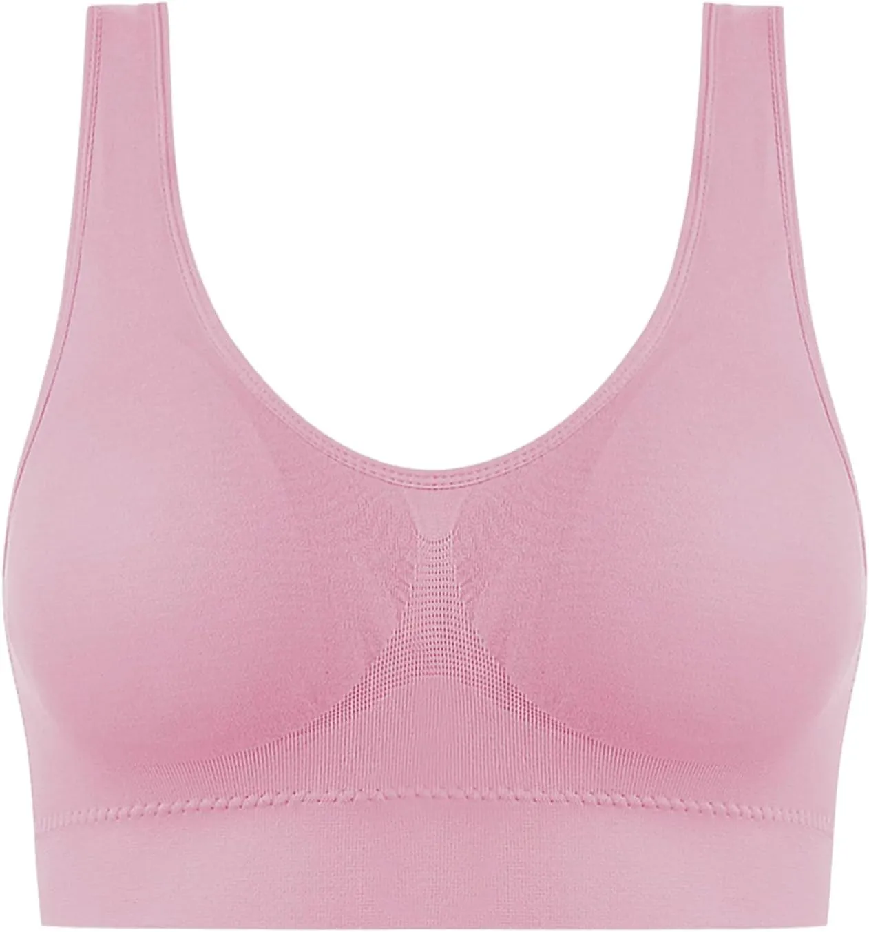 3 Pack Bras for Women No Underweire Tshirt Bra Plus Size Lightweight Workout Built-in Bra Tank Wirelesss Everyday Bra