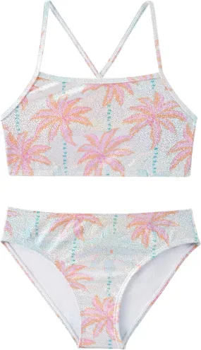 Angel season Girls Swimsuit Bikini Set Two Piece Tankini Bathing Suit Teens High Waisted Beach Swimwear Cute Size 7-14