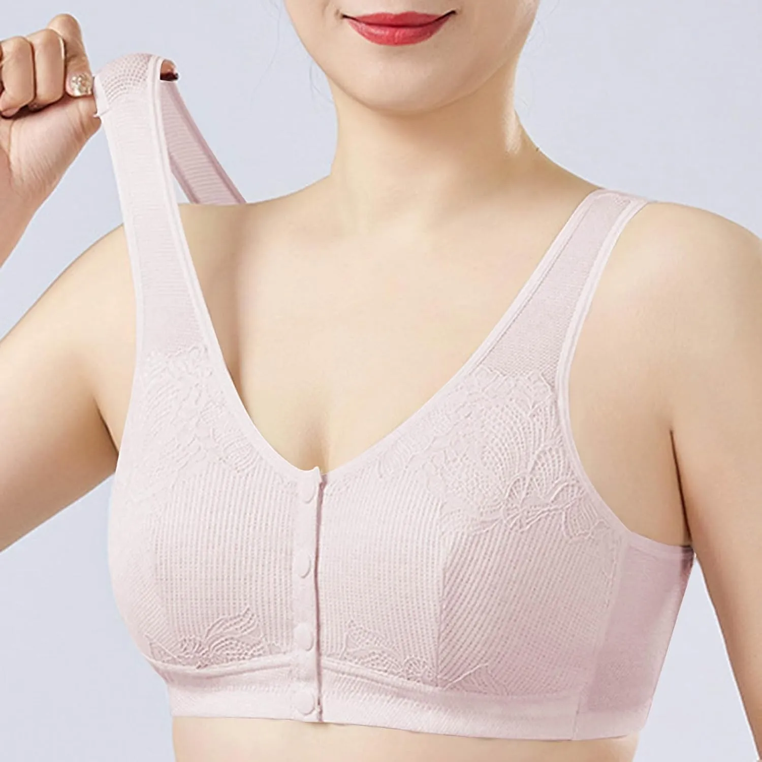 Anti-Sagging Breathable Sports Bras for Women Cooling Comfort Bralette with Wireless High Impact Support Bra for Workout