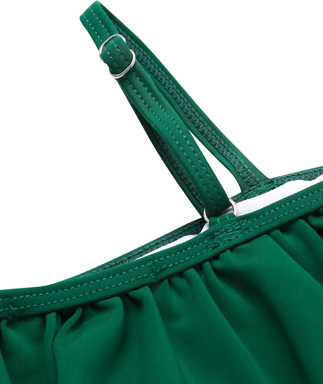 Arshiner Girls Two Piece Swimsuit Ruffles Flounce Printed Bikini Set Swimwear Girl Bathing Suits with Chest Pad 4-15 Years