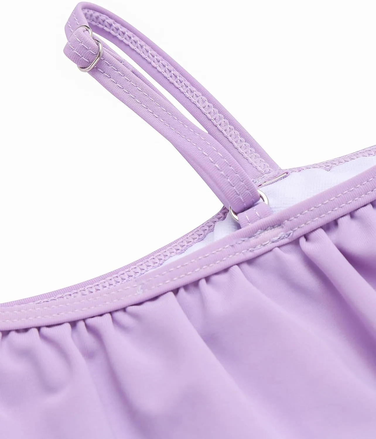 Arshiner Girls Two Piece Swimsuit Ruffles Flounce Printed Bikini Set Swimwear Girl Bathing Suits with Chest Pad 4-15 Years