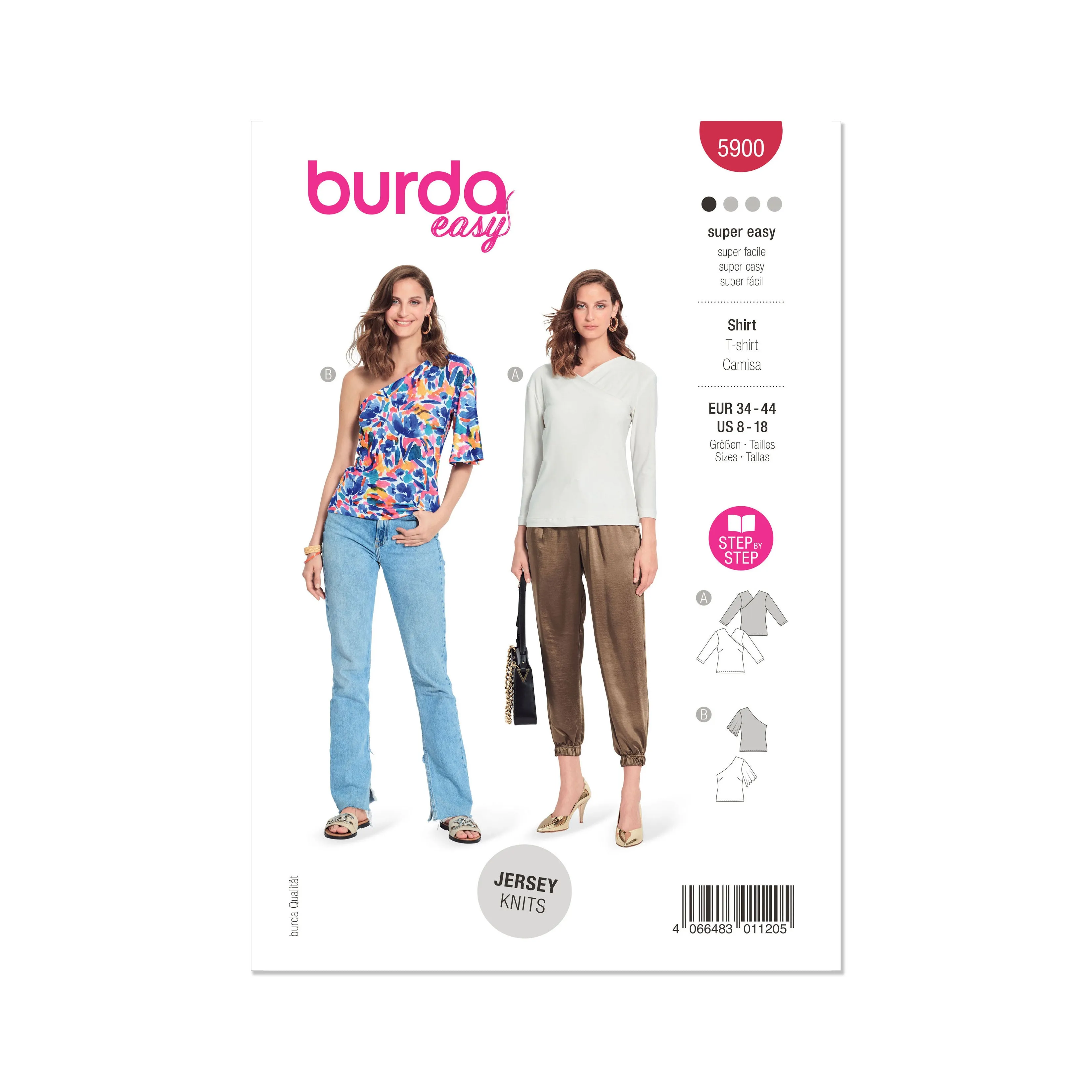 Burda Style Sewing Pattern 5900 Misses' Top