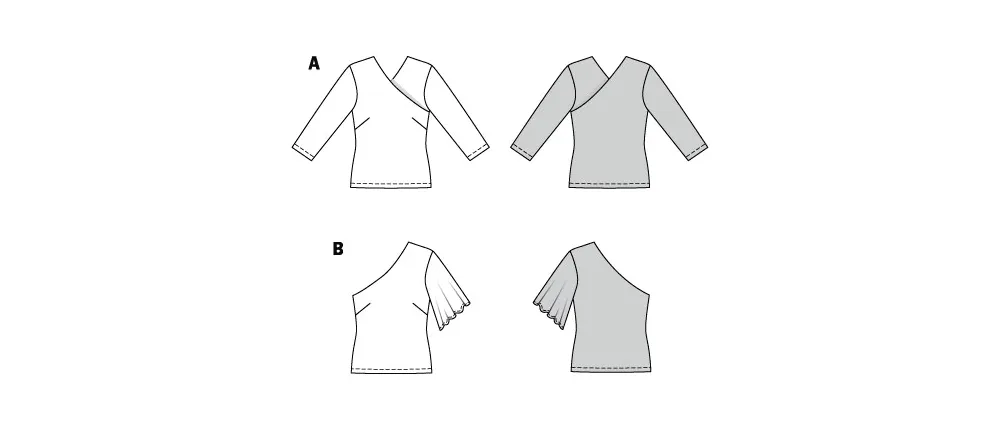 Burda Style Sewing Pattern 5900 Misses' Top