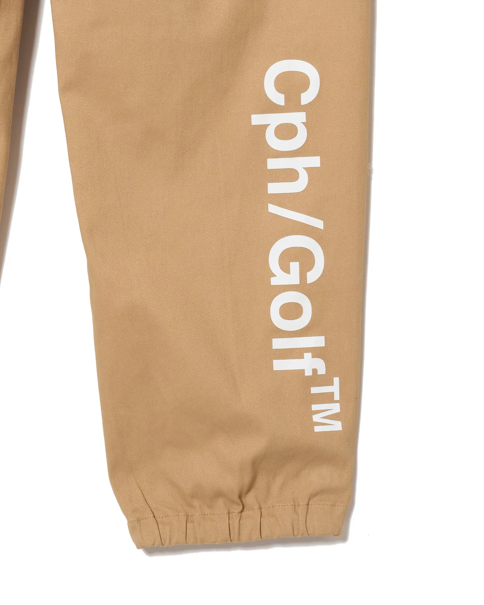 #COTTON TRACK JOGGER PANTS BEIGE