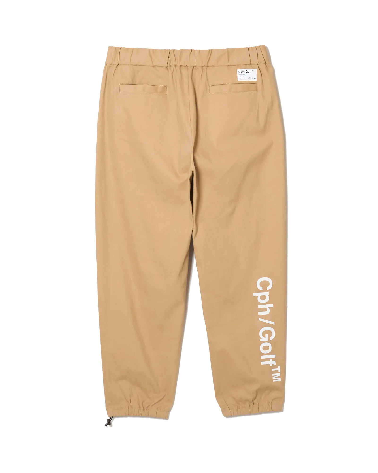 #COTTON TRACK JOGGER PANTS BEIGE