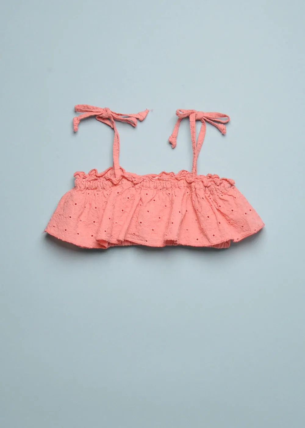 EYELET COTTON BIKINI