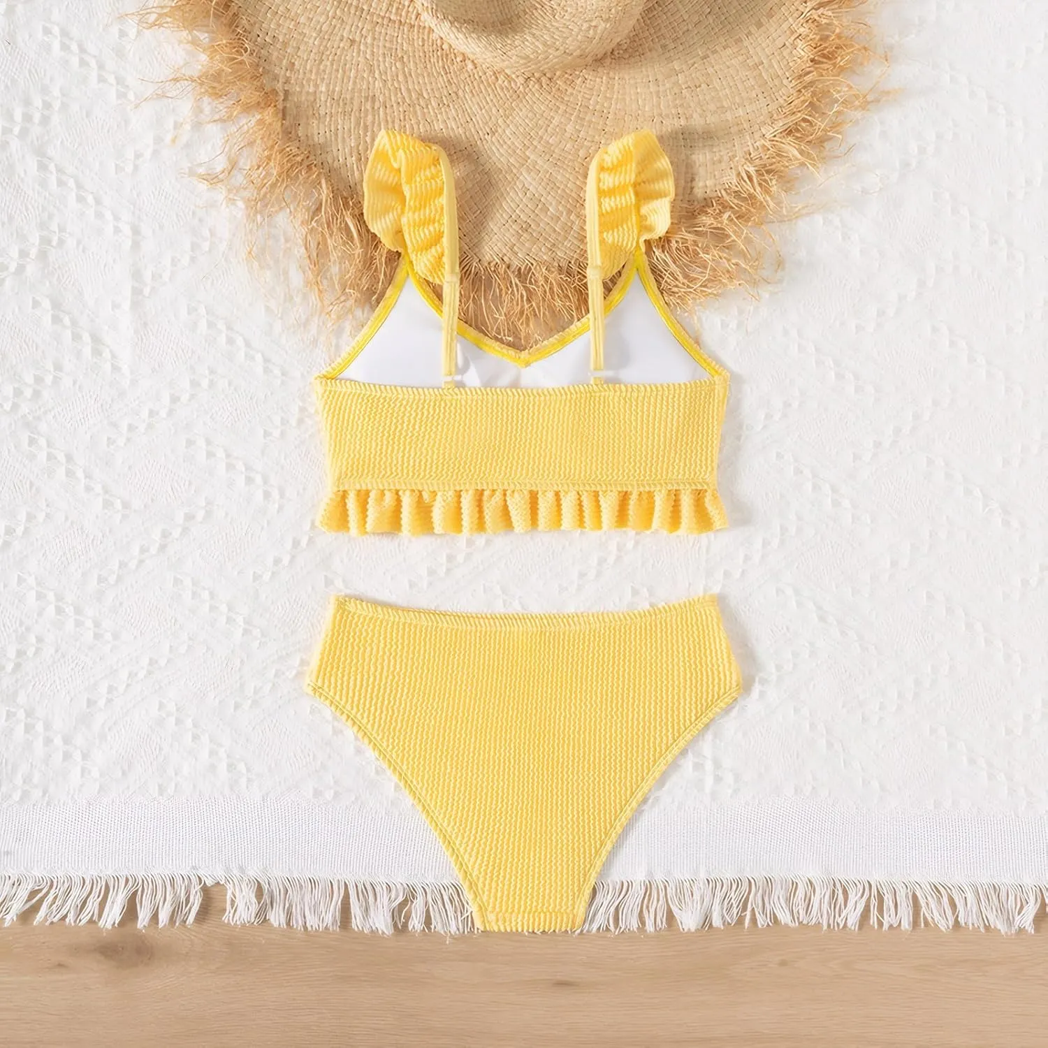 Girls Swimsuit, 2 Piece Bikini Bathing Swimwear 7-16Y