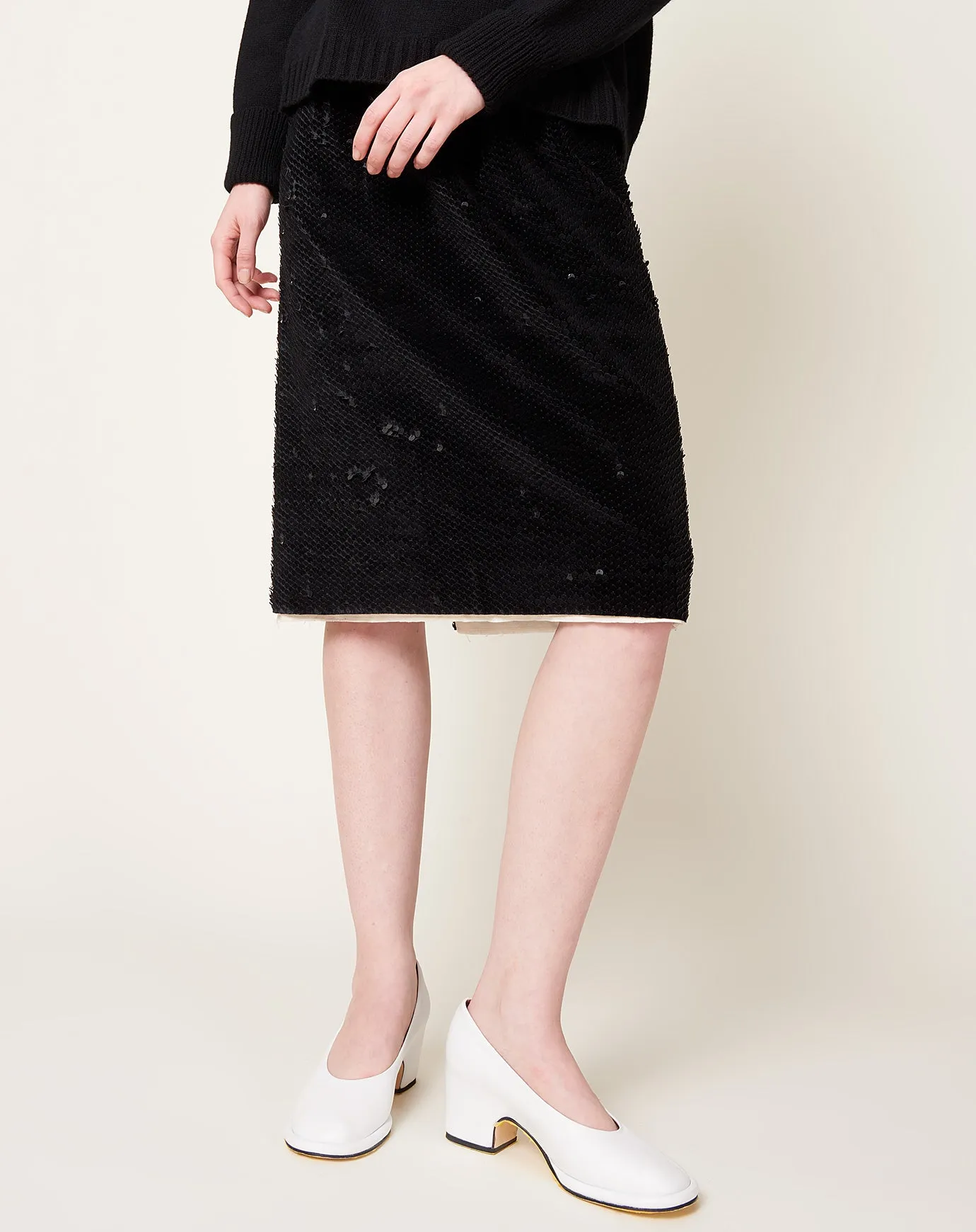 Glitter Skirt in Black