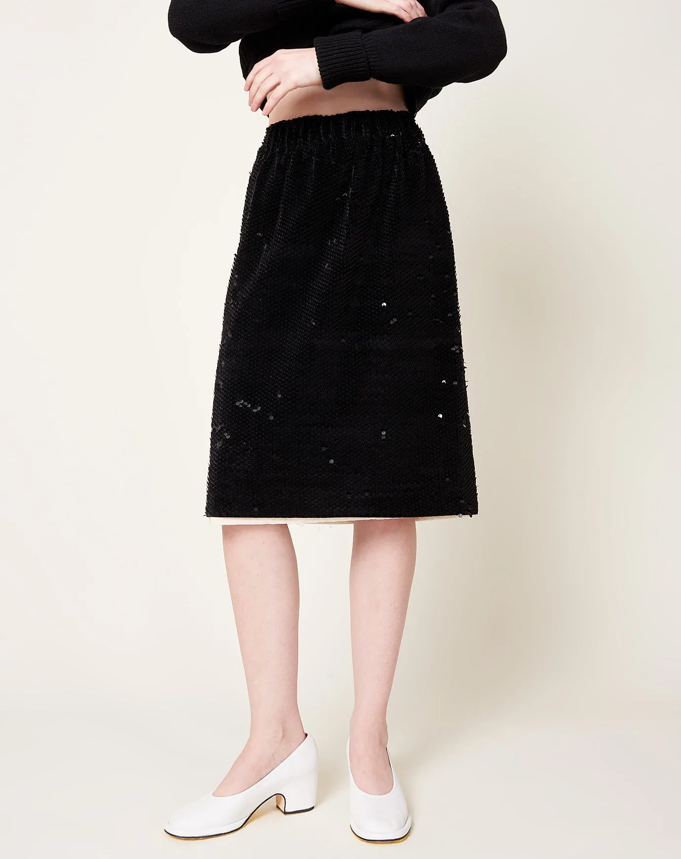 Glitter Skirt in Black