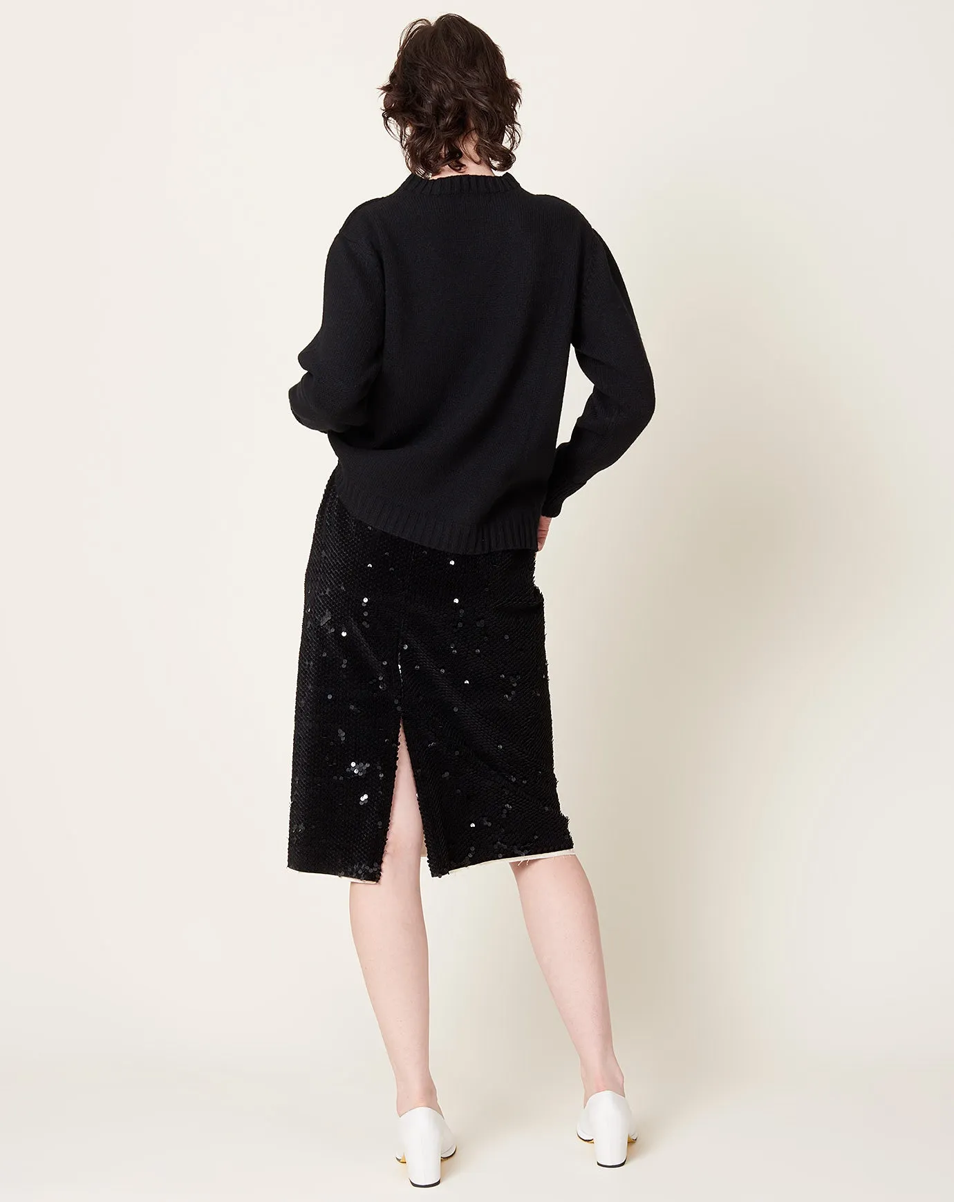 Glitter Skirt in Black