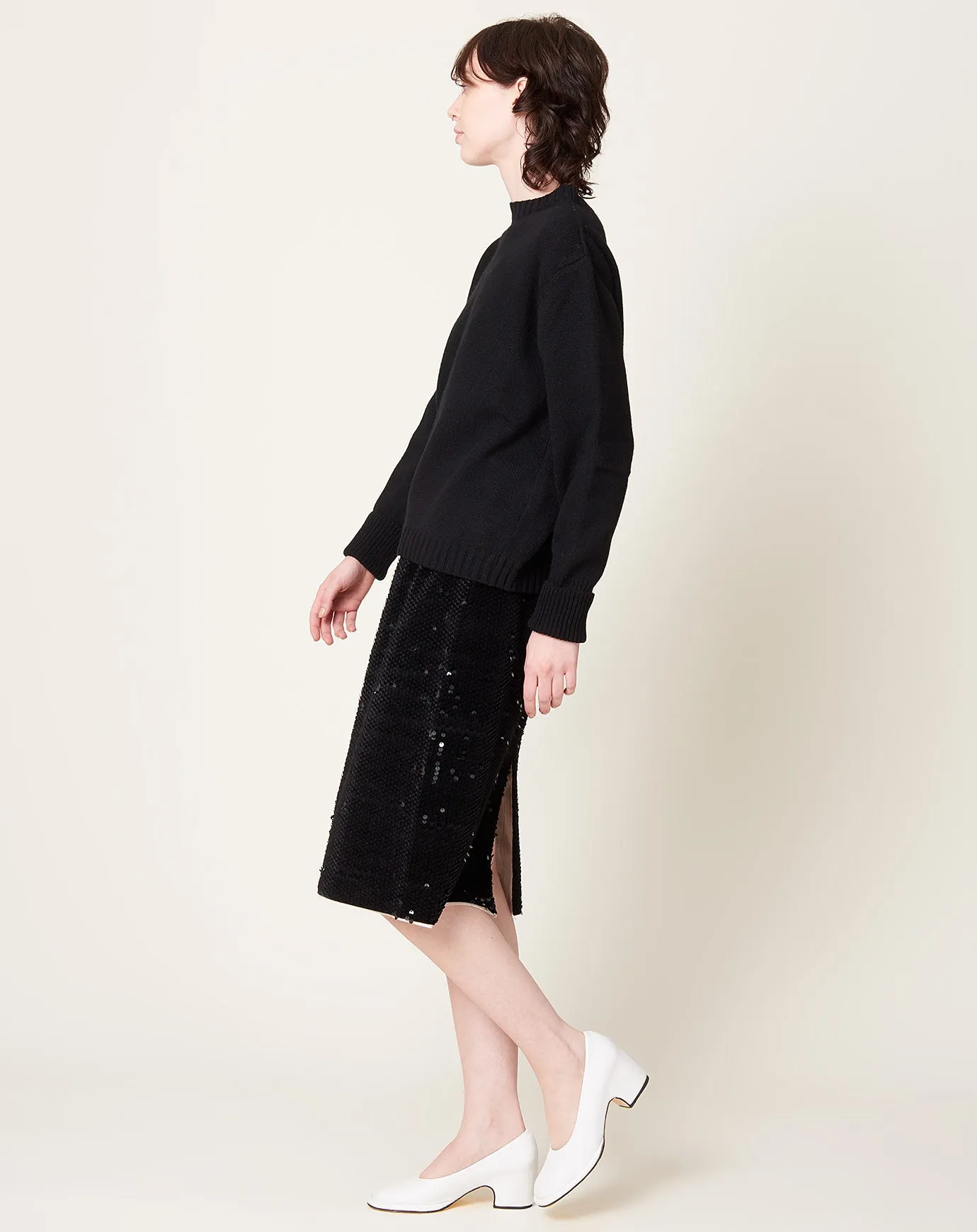 Glitter Skirt in Black