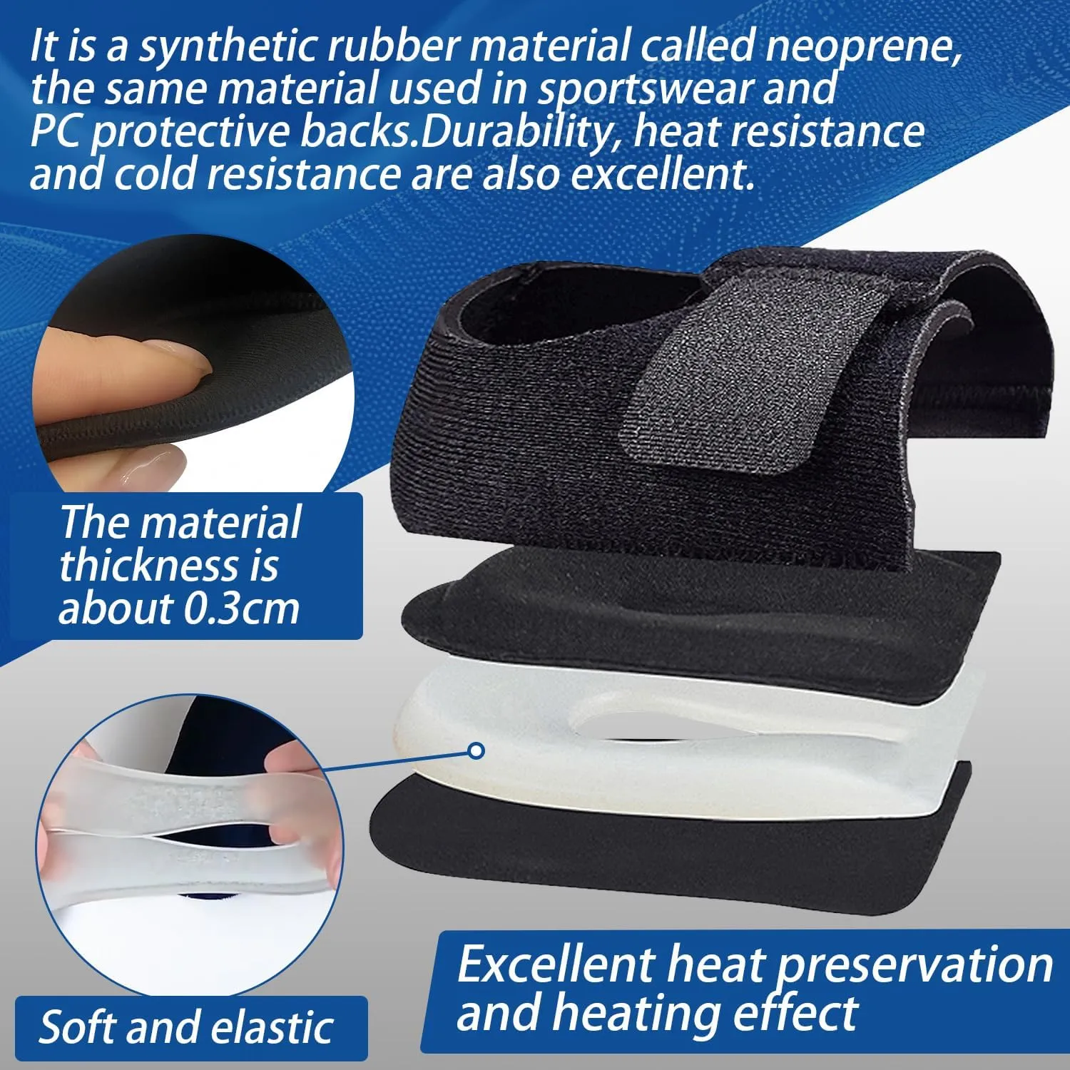 Heel Protectors HeelCups Gel Heel Cushion Support for Plantar Fasciitis, ankle brace Heel Pain, Achilles Tendinitis, Dry Cracked Heels, Men & Women (Beige, S)