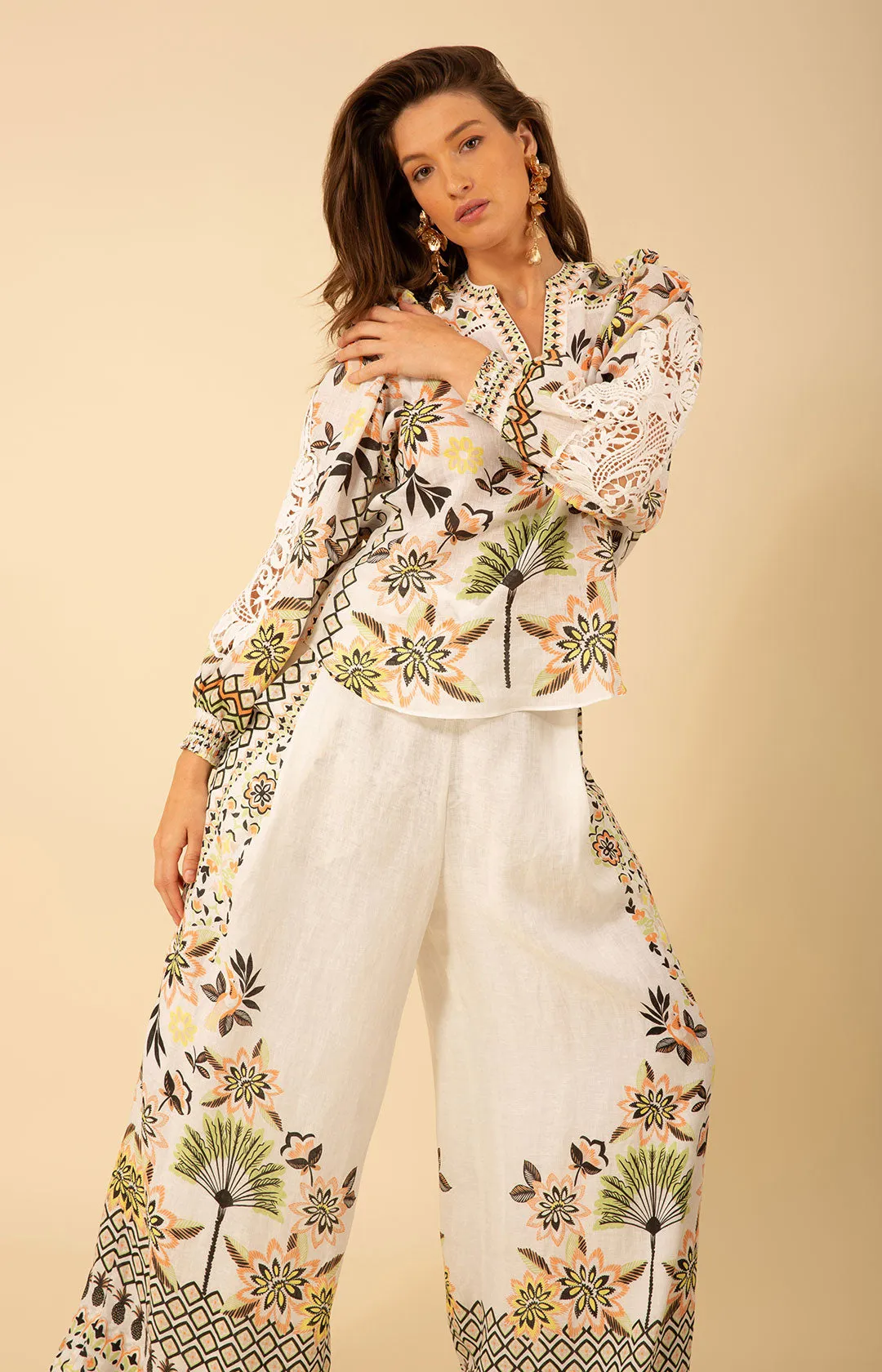 Kayla Washed Linen Top