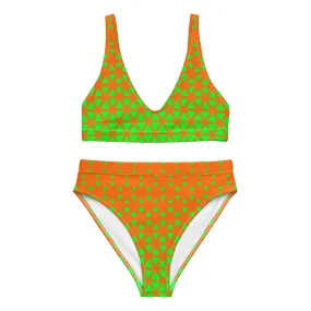 Lemon and Lime - Recycled high-waisted bikini