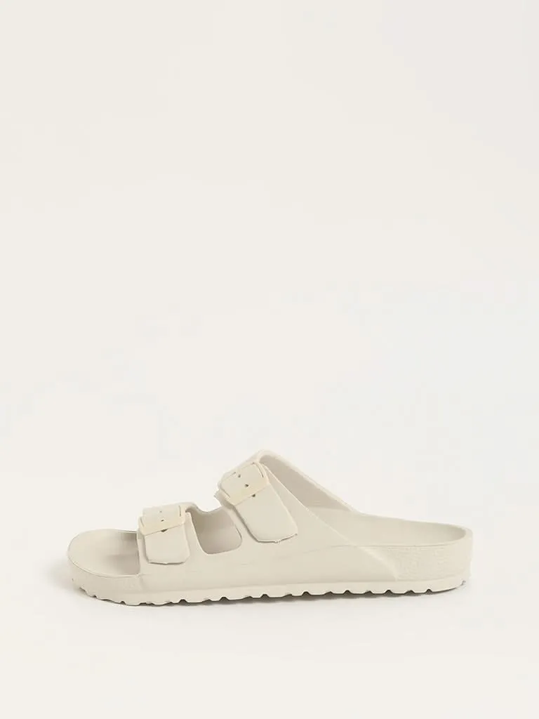 LUNA BLU Off-White Double-Band Flip-Flop