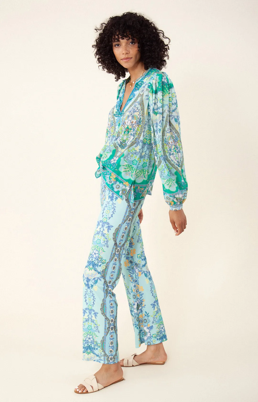 Madison Silk Top *Beaded*