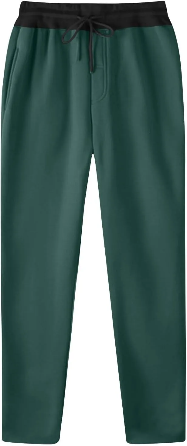 Mens Joggers Pants Solid Casual Pants Elastic Waist Drawstring Lightweight Workout Athletic Trousers with Pockets
