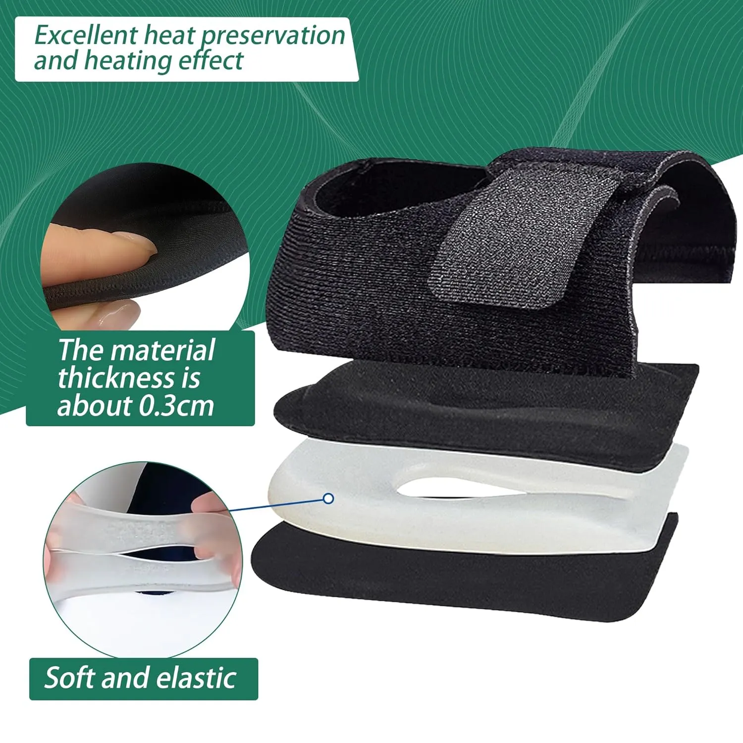 Plantar Fasciitis Gel Heel Protectors Pain Relief Heel Cups for Women Men Heels Spur, Heel Inserts Cushion Pads for Heel Pain and Spur for Achilles Tendonitis Cracked Heels for Women and Men