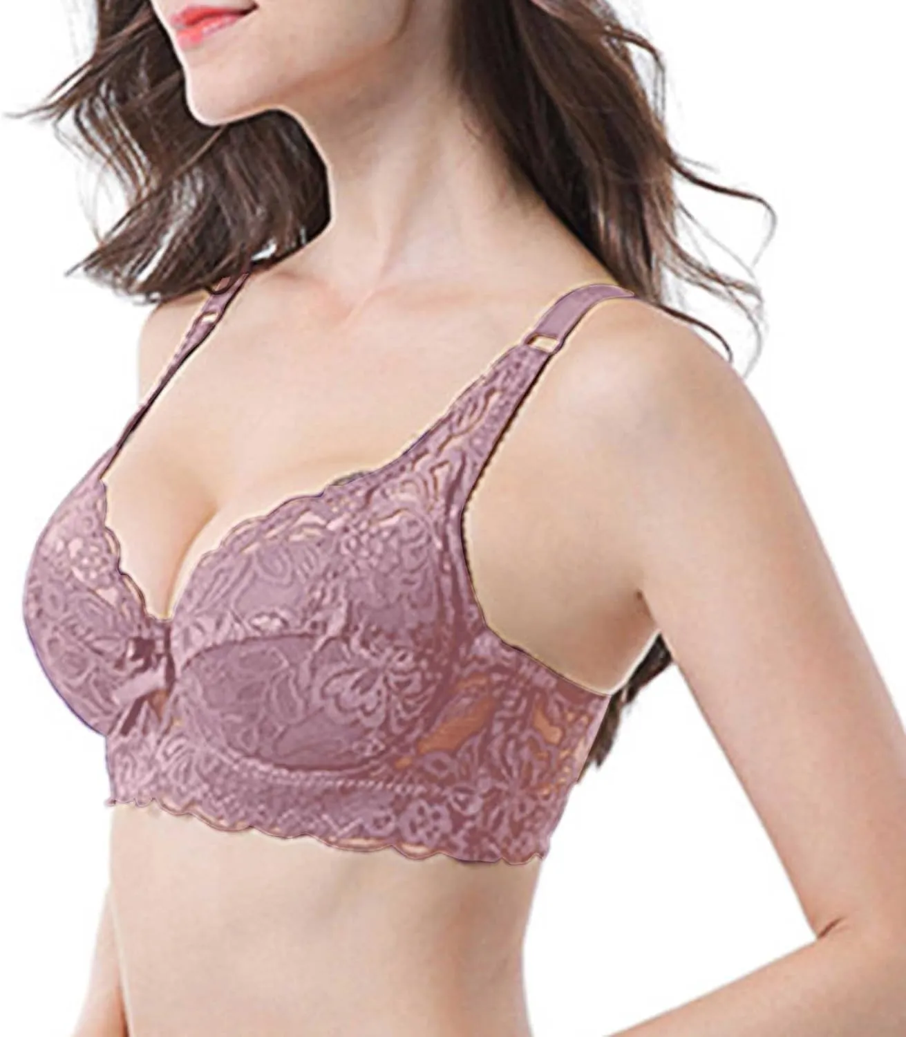 Sexy Bras for Women Push Up Full Coverage Bras High Support Seamless No Underwire Gathering Breathable Casual Bralettes