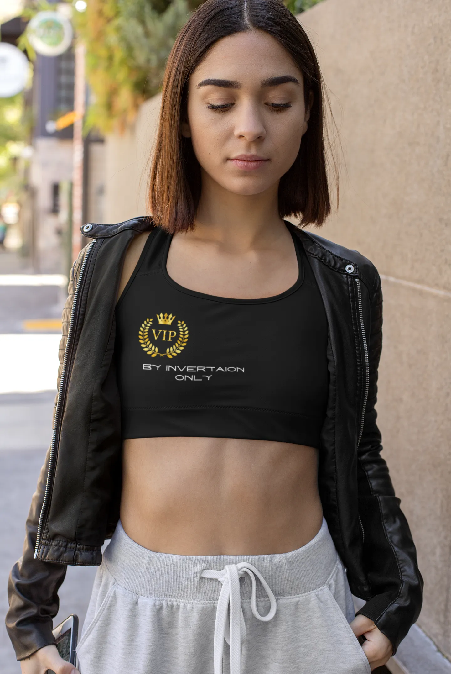 Sports Bra ( VIP By invitation only ) Black