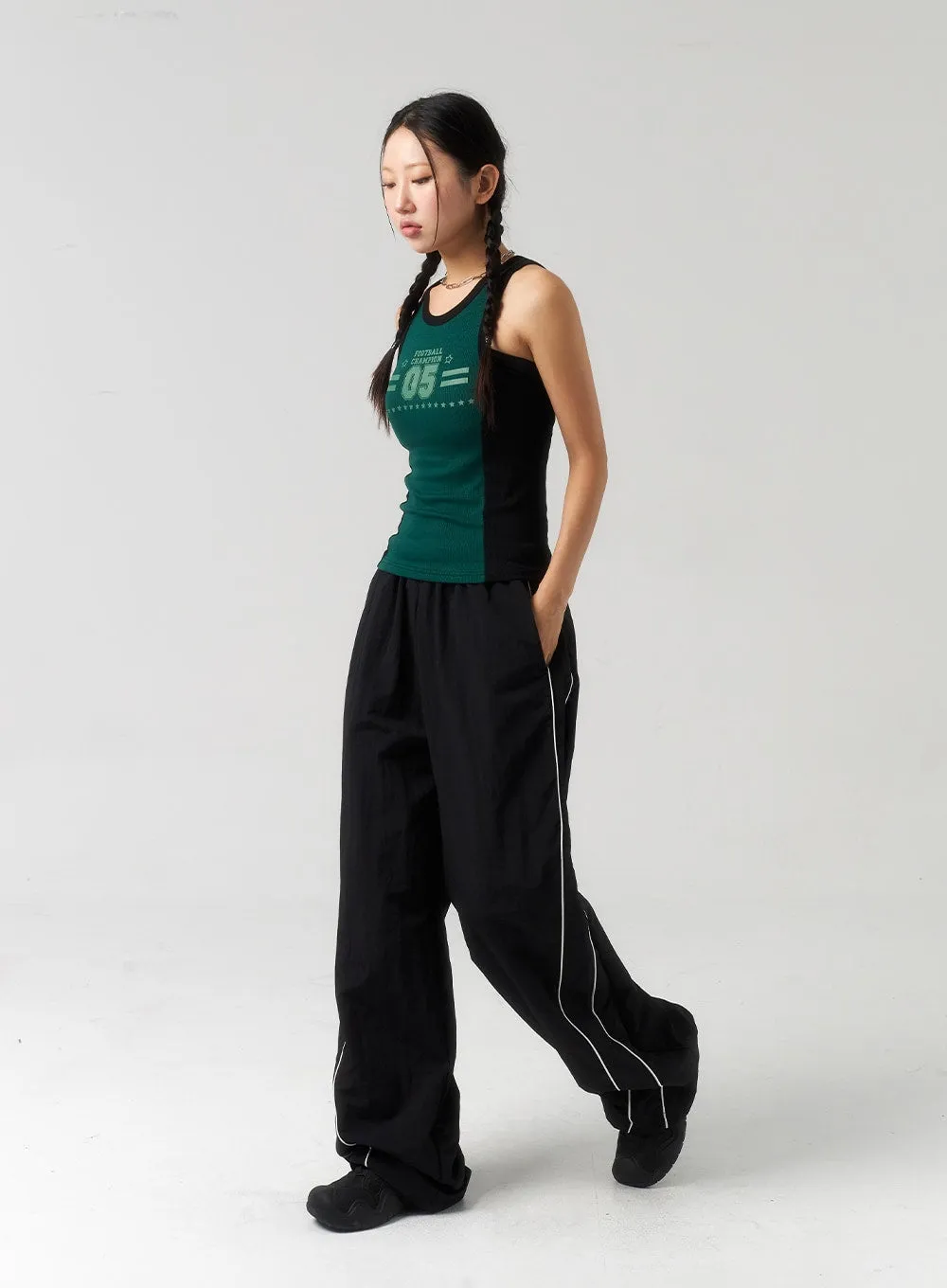 Stripe Nylon Track Pants CU323