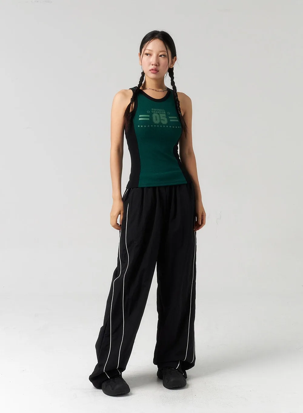 Stripe Nylon Track Pants CU323