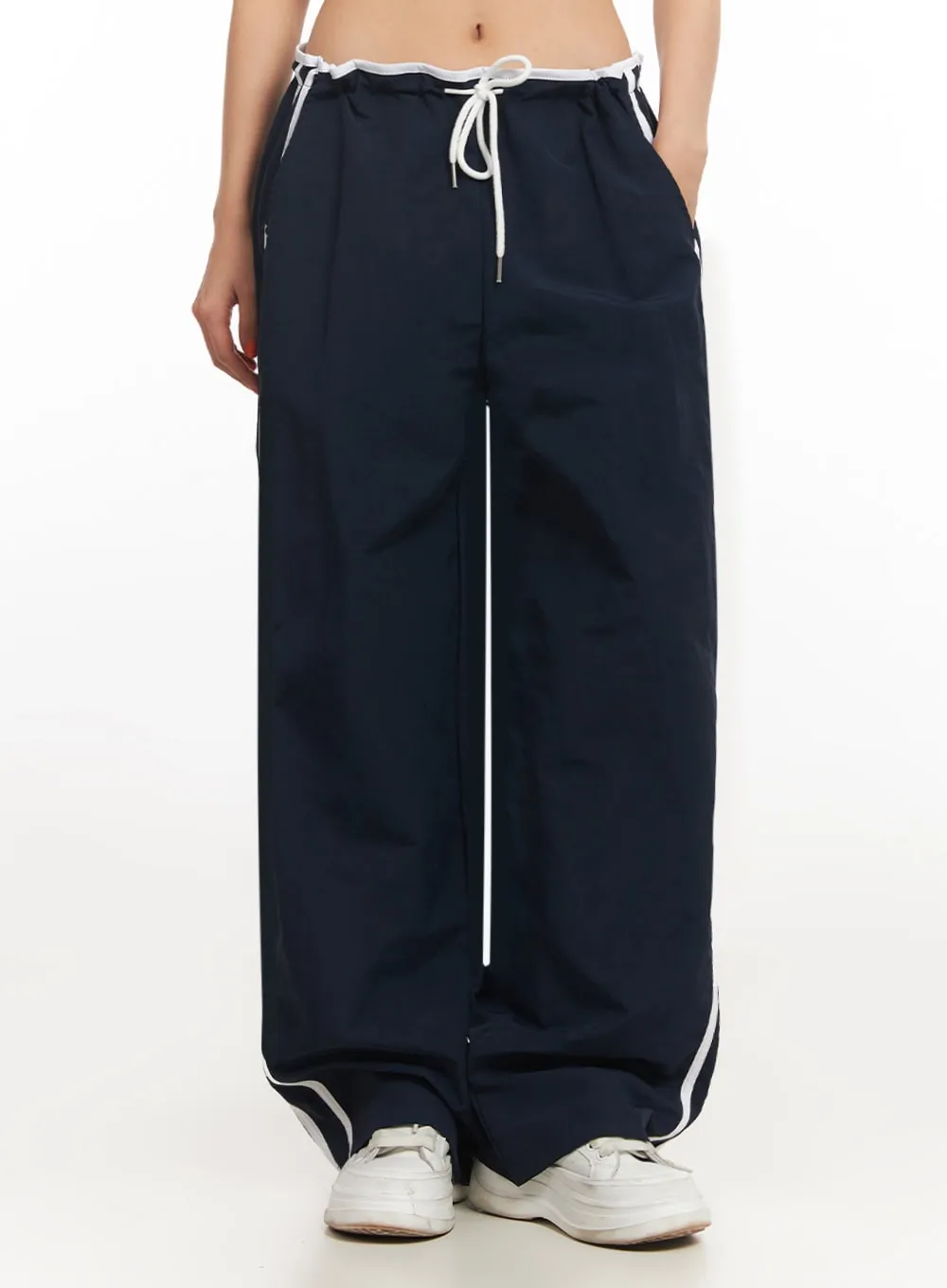 Striped Nylon Track Pants IA507
