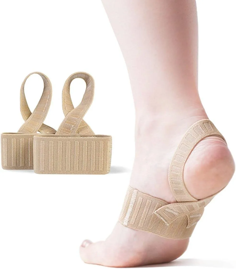 Tuli's X Brace, Arch Support Brace and Compression for Sever's Disease, Plantar Fasciitis, Heel Pain, Flat Feet, Fallen Arches, and Over-Pronation, 1 Pair, Large