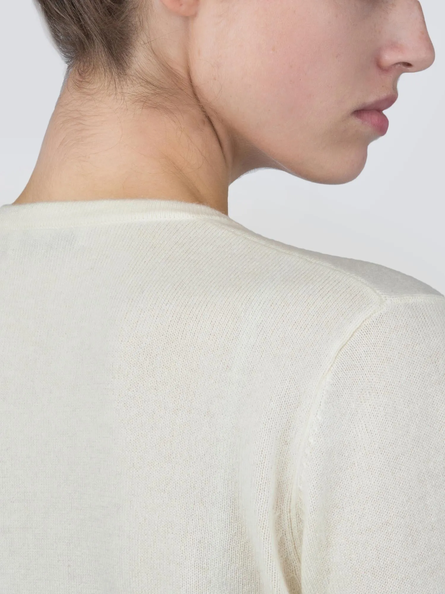 V Neck Sweater_Ivory