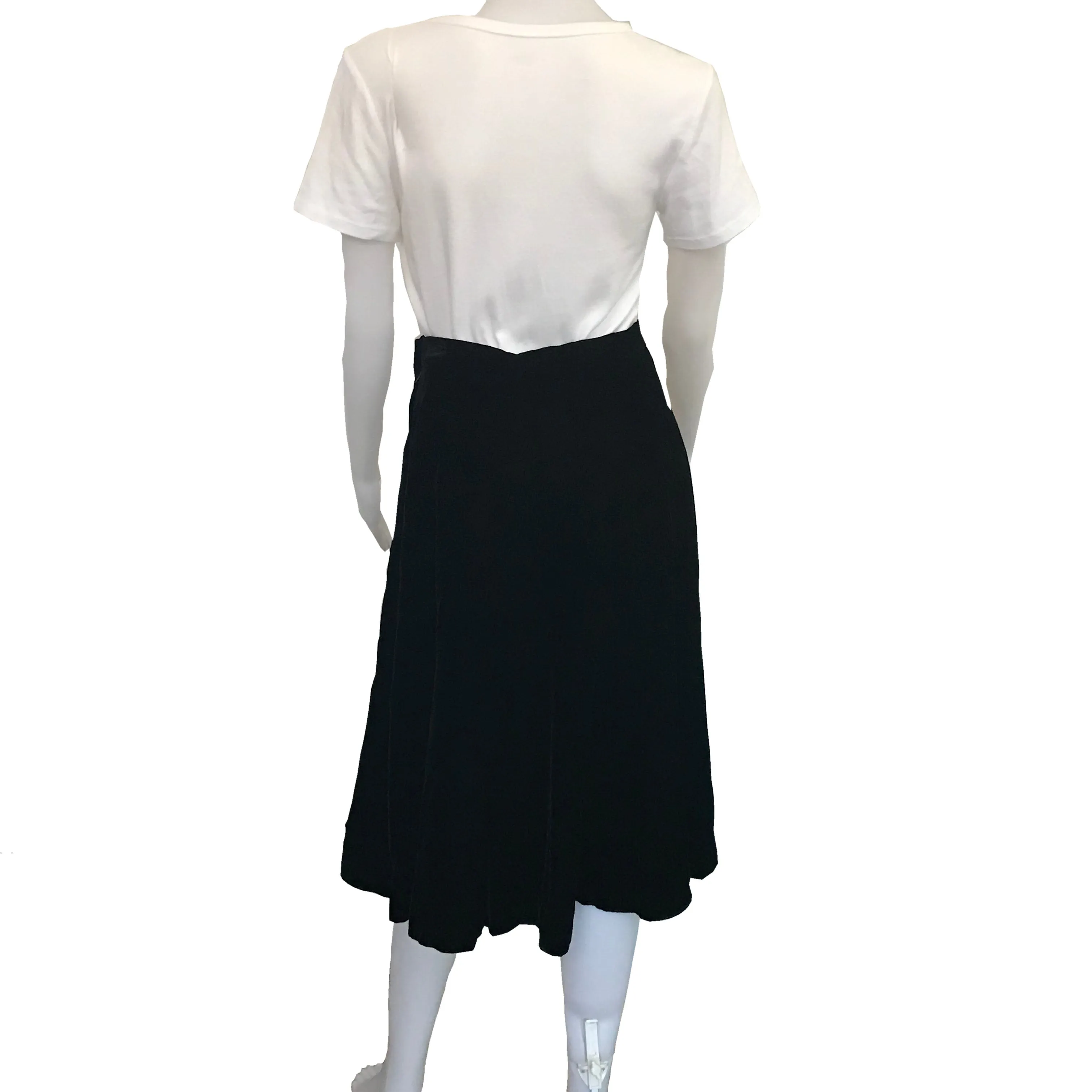 Vintage 1980s Giorgio Armani Velvet Skirt