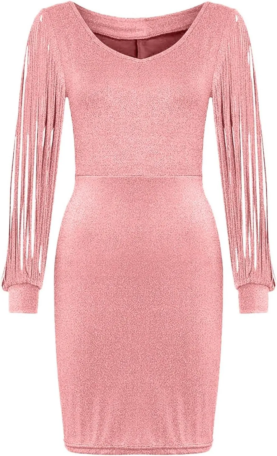 Women's Maxi Dresses 2025 Sexy Elegant Trendy V-Neck Sequins Split Slim Bodycon Prom Party Cocktail, S-3XL