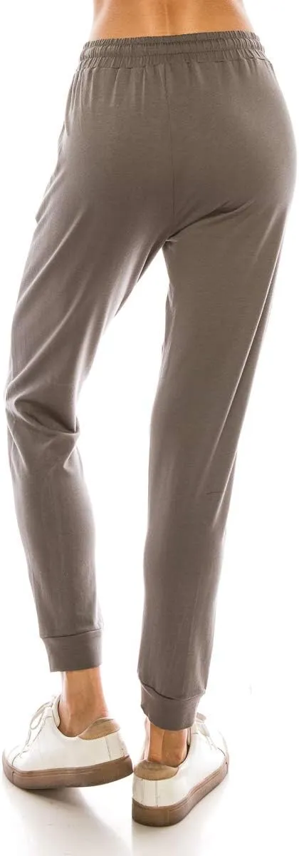 Women's Soft Fleece Jogger Pants Drawstring Pockets Premium Warm Track Sweatpants