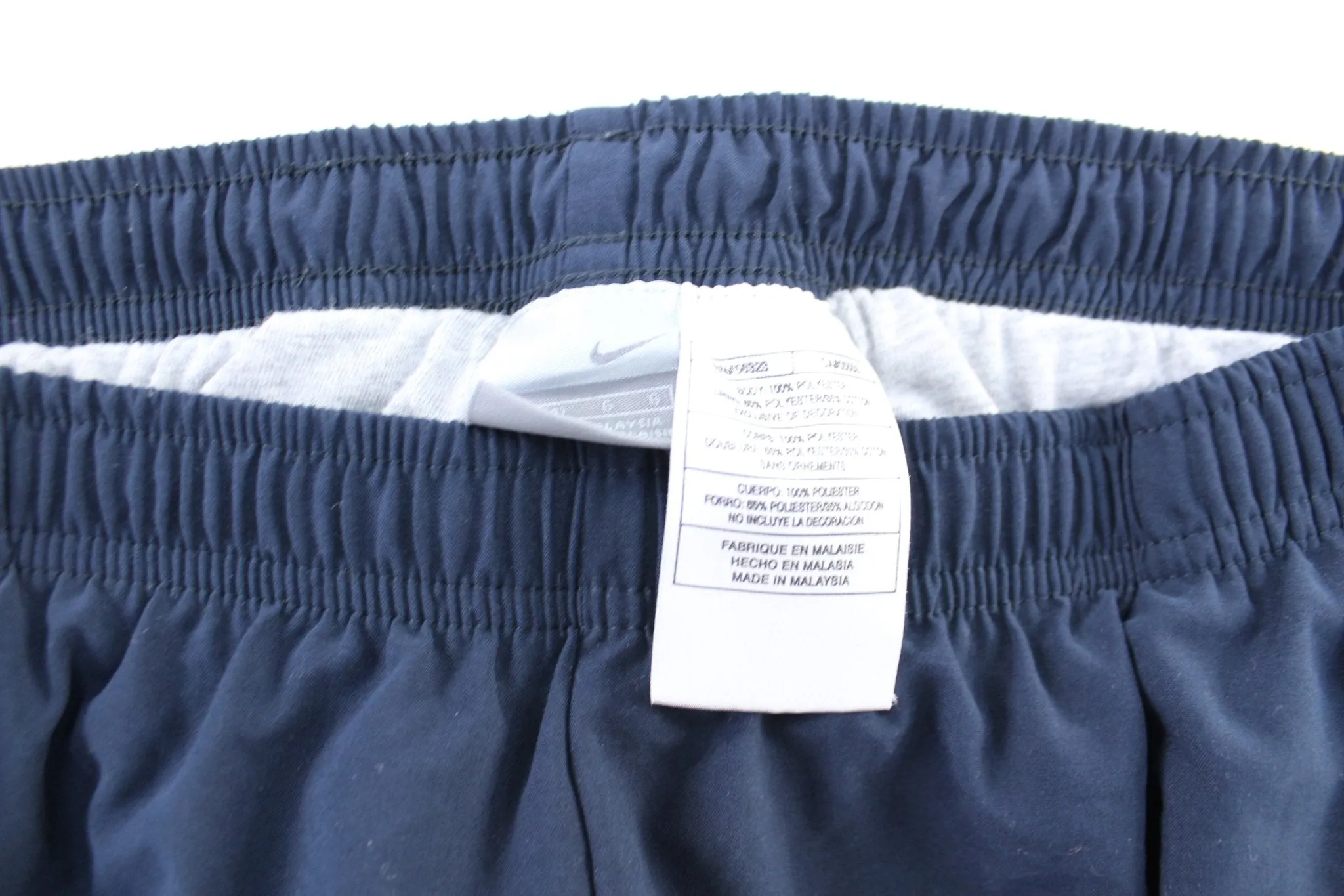 Women's Y2K Nike Embroidered Logo Navy Pants